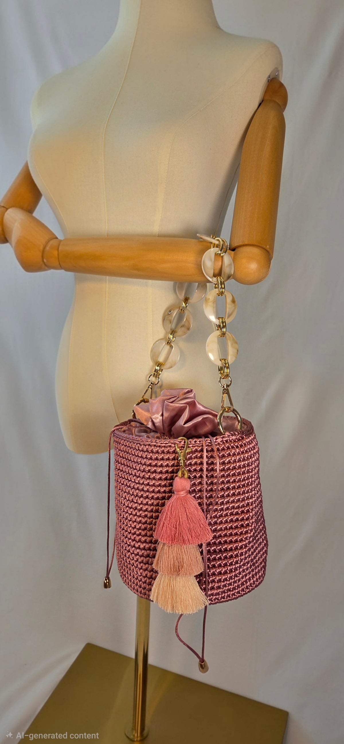 Bag - Small Glossy Macramé Cord