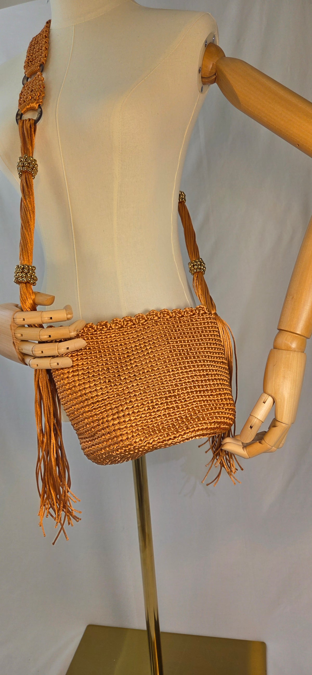 Bag - Small Glossy Macramé Cord X