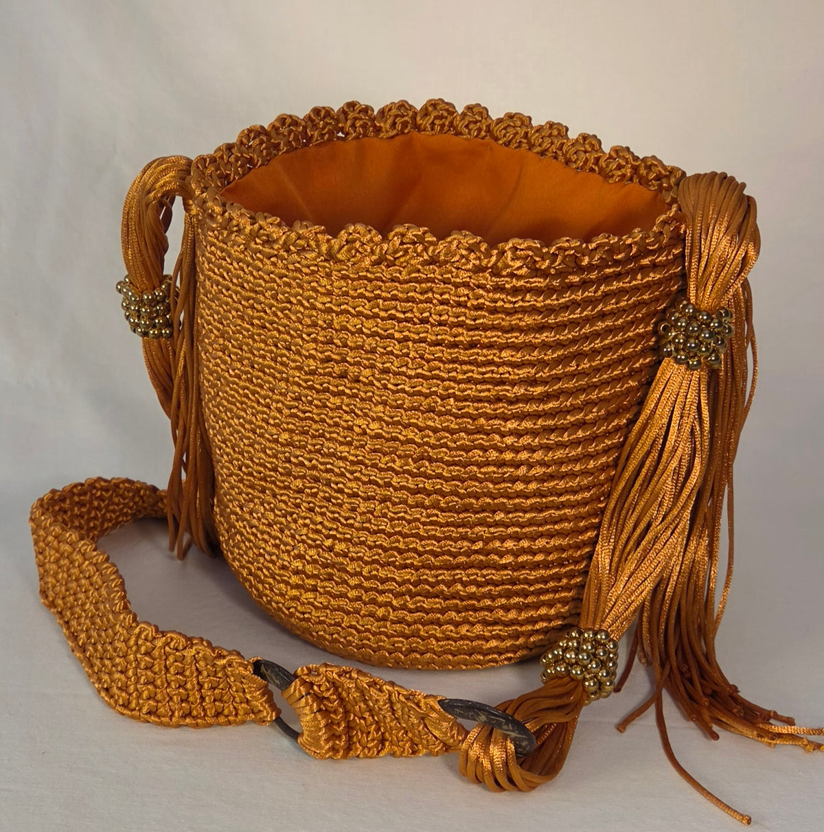 Bag - Small Glossy Macramé Cord X