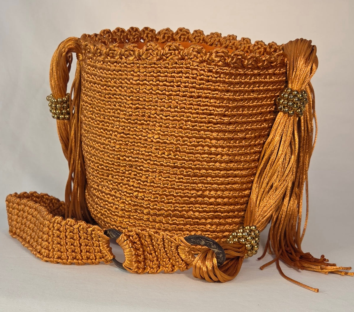 Bag - Small Glossy Macramé Cord X