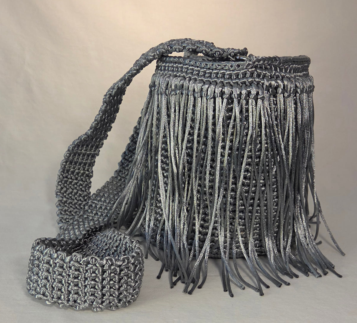 Bag - Small Glossy Macramé Cord II