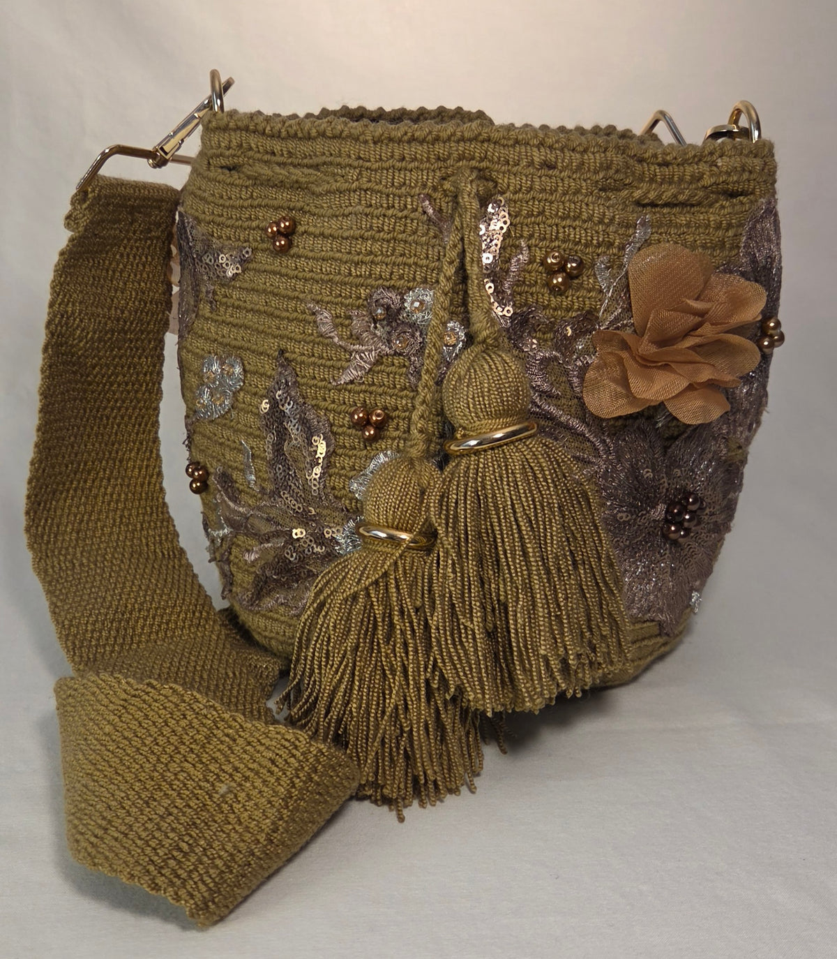 Bag - Small with Hand-Embroidered Appliqués