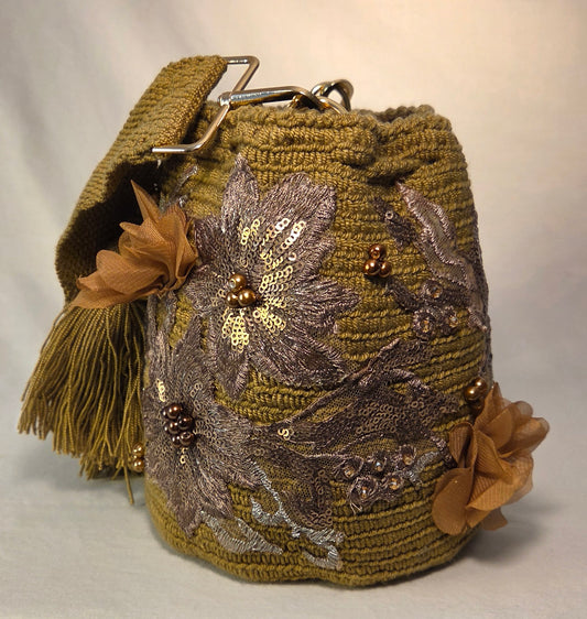 Bag - Small with Hand-Embroidered Appliqués