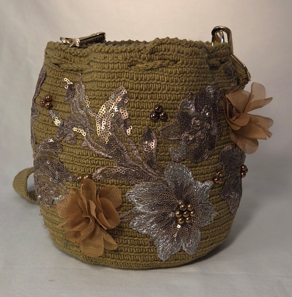 Bag - Small with Hand-Embroidered Appliqués