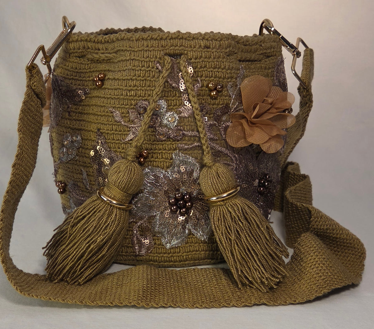 Bag - Small with Hand-Embroidered Appliqués