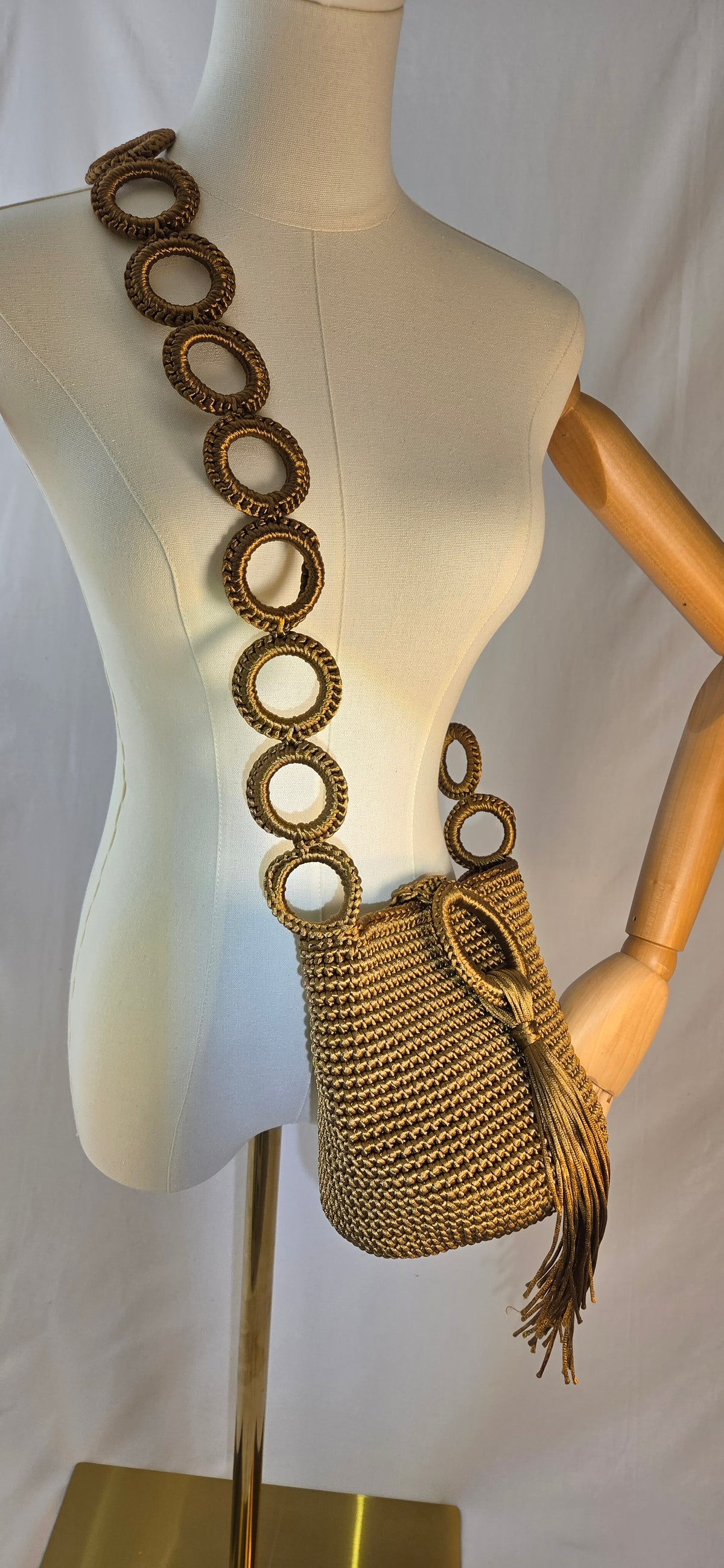 Bag - Small Glossy Macramé Cord V