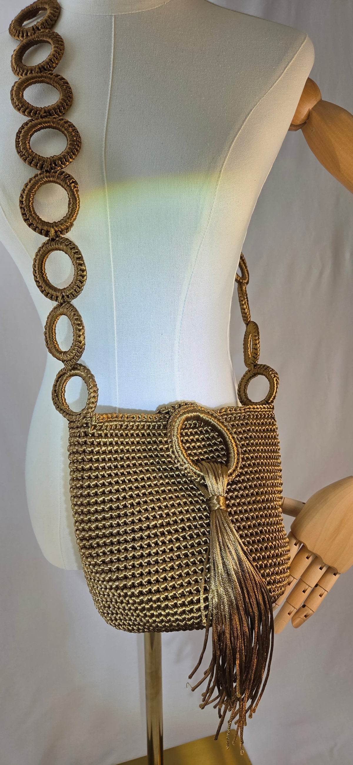 Bag - Small Glossy Macramé Cord V