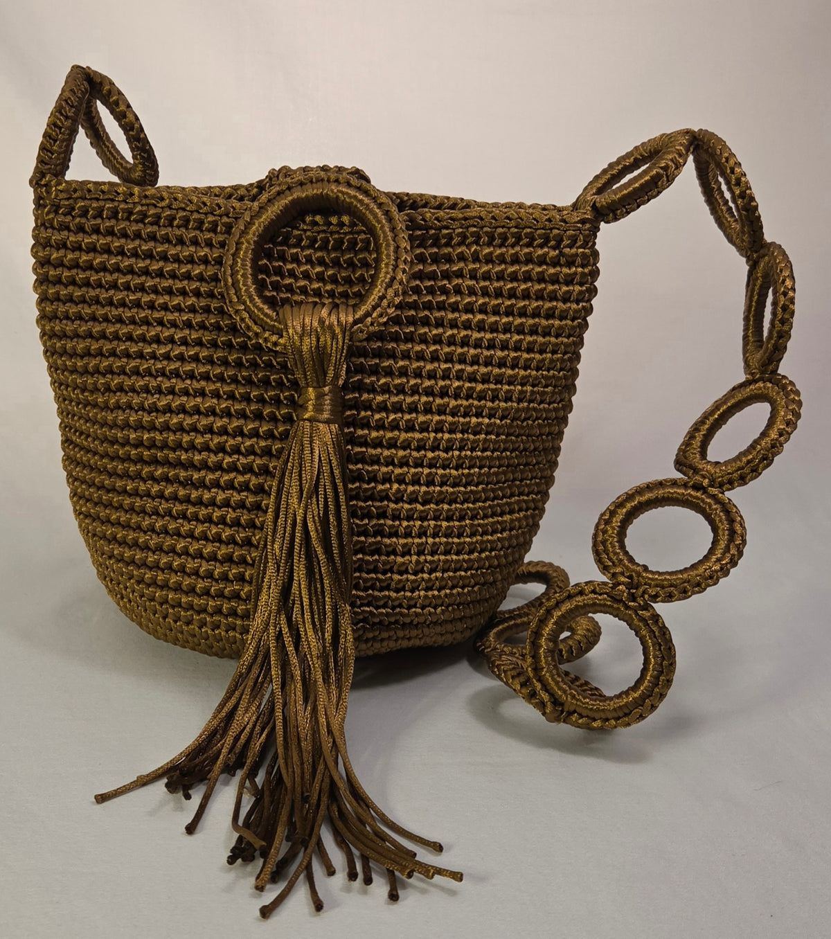 Bag - Small Glossy Macramé Cord V