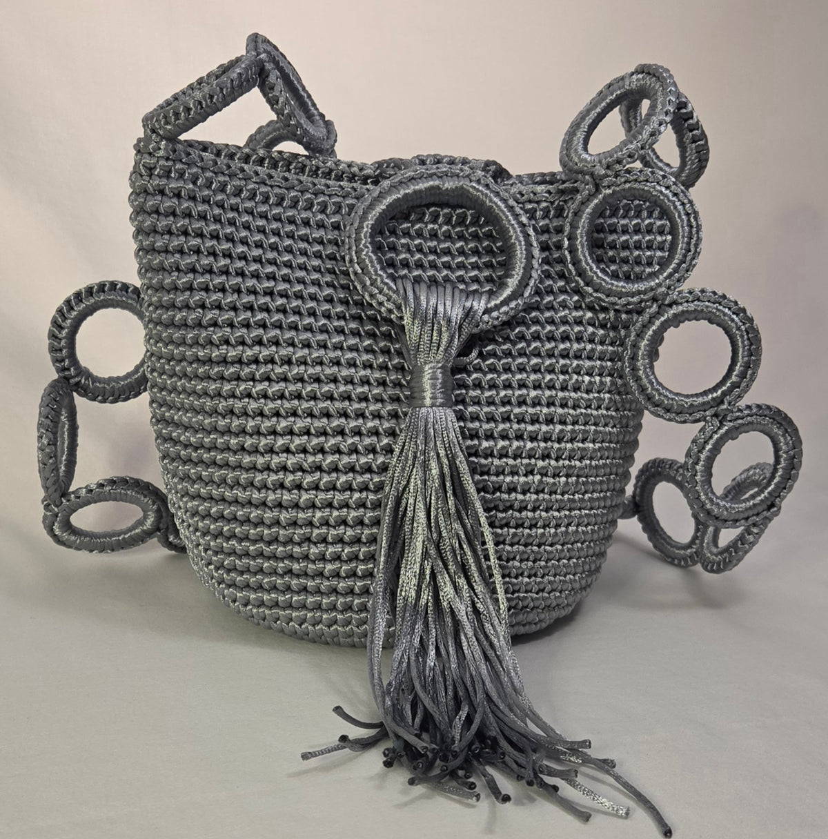 Bag - Small Glossy Macramé Cord VI