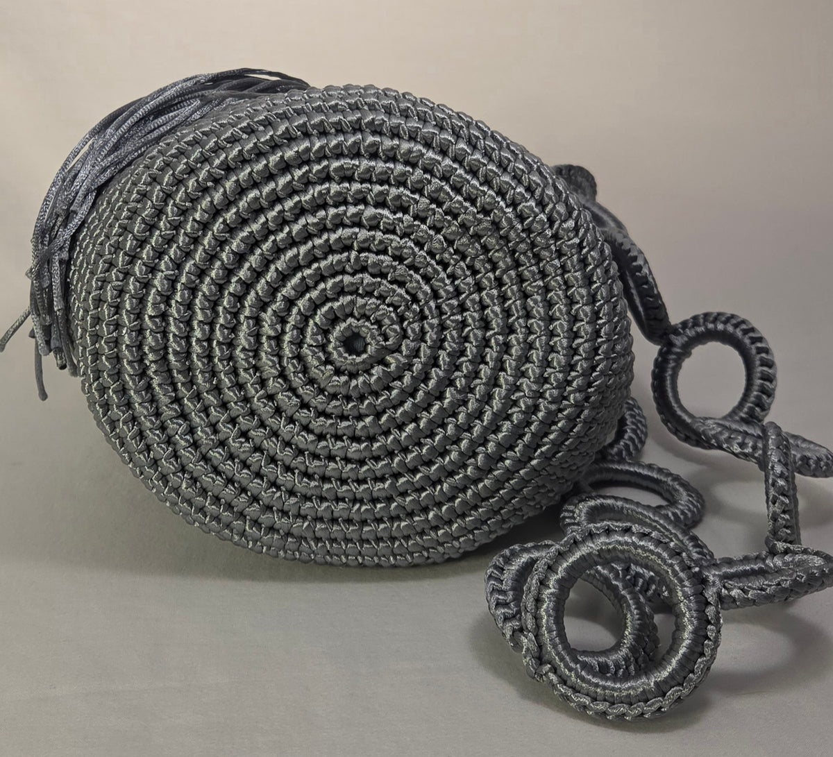 Bag - Small Glossy Macramé Cord VI