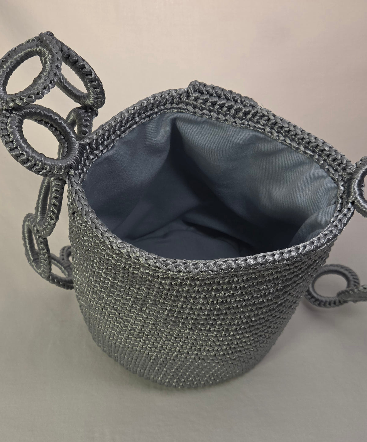Bag - Small Glossy Macramé Cord VI