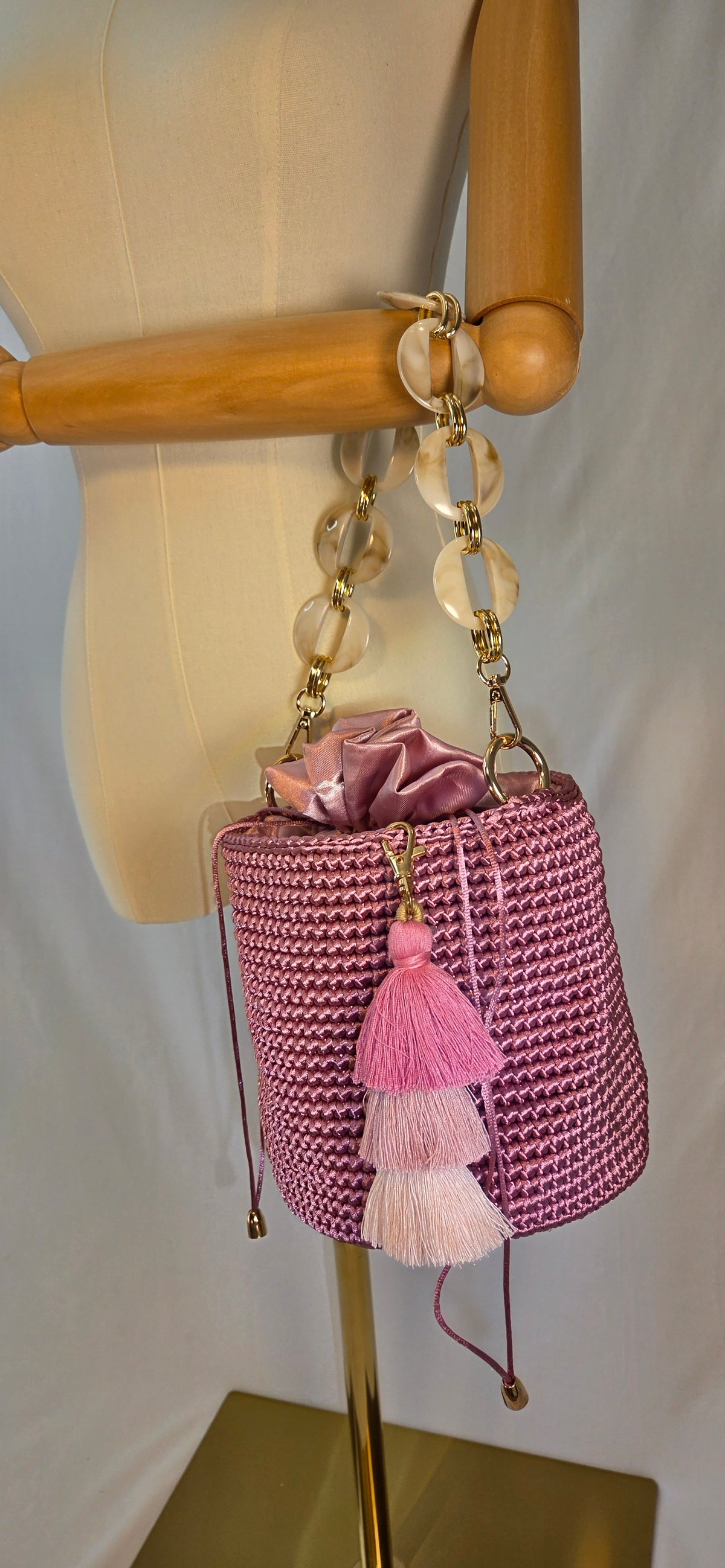 Bag - Small Glossy Macramé Cord