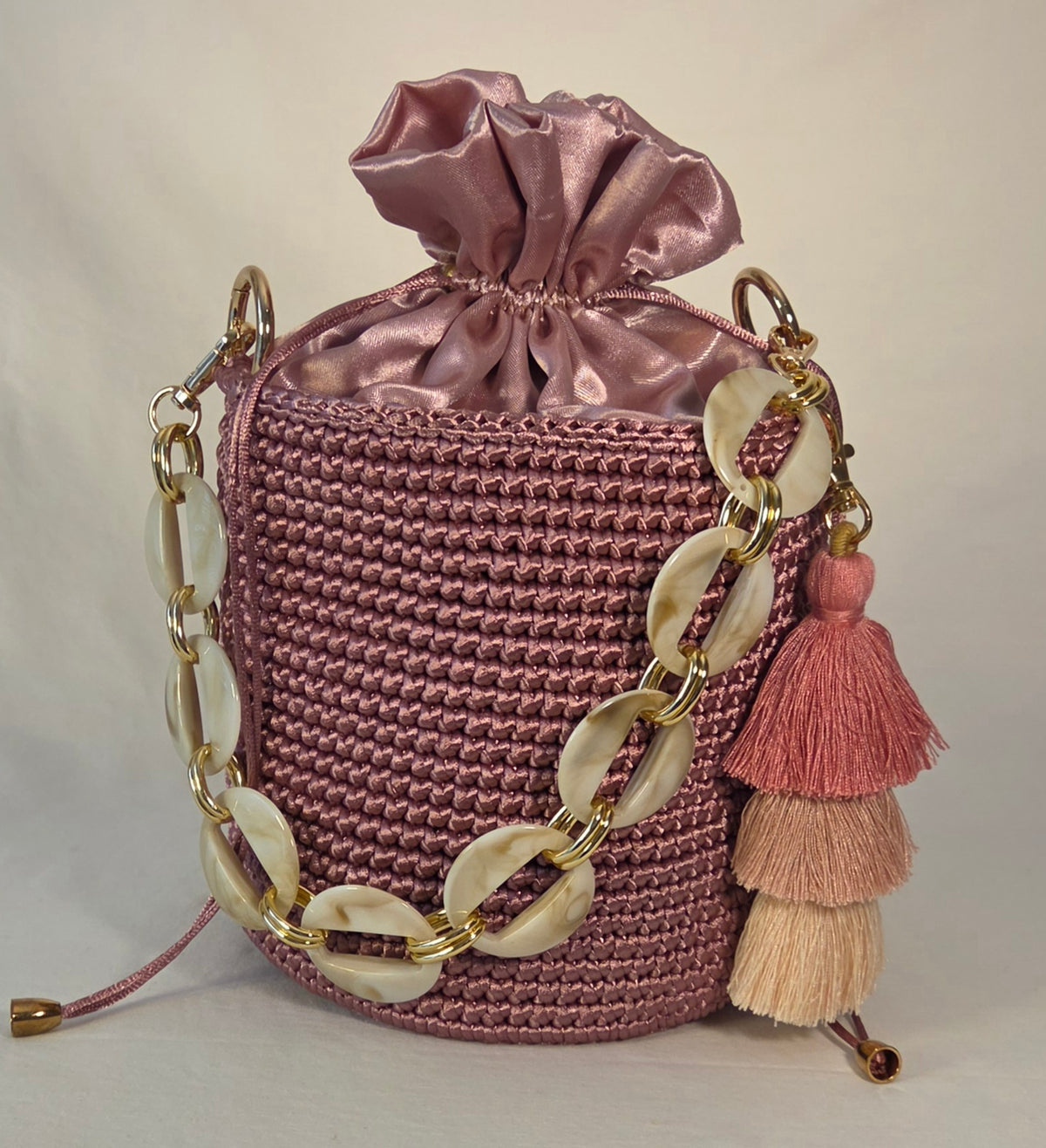 Bag - Small Glossy Macramé Cord