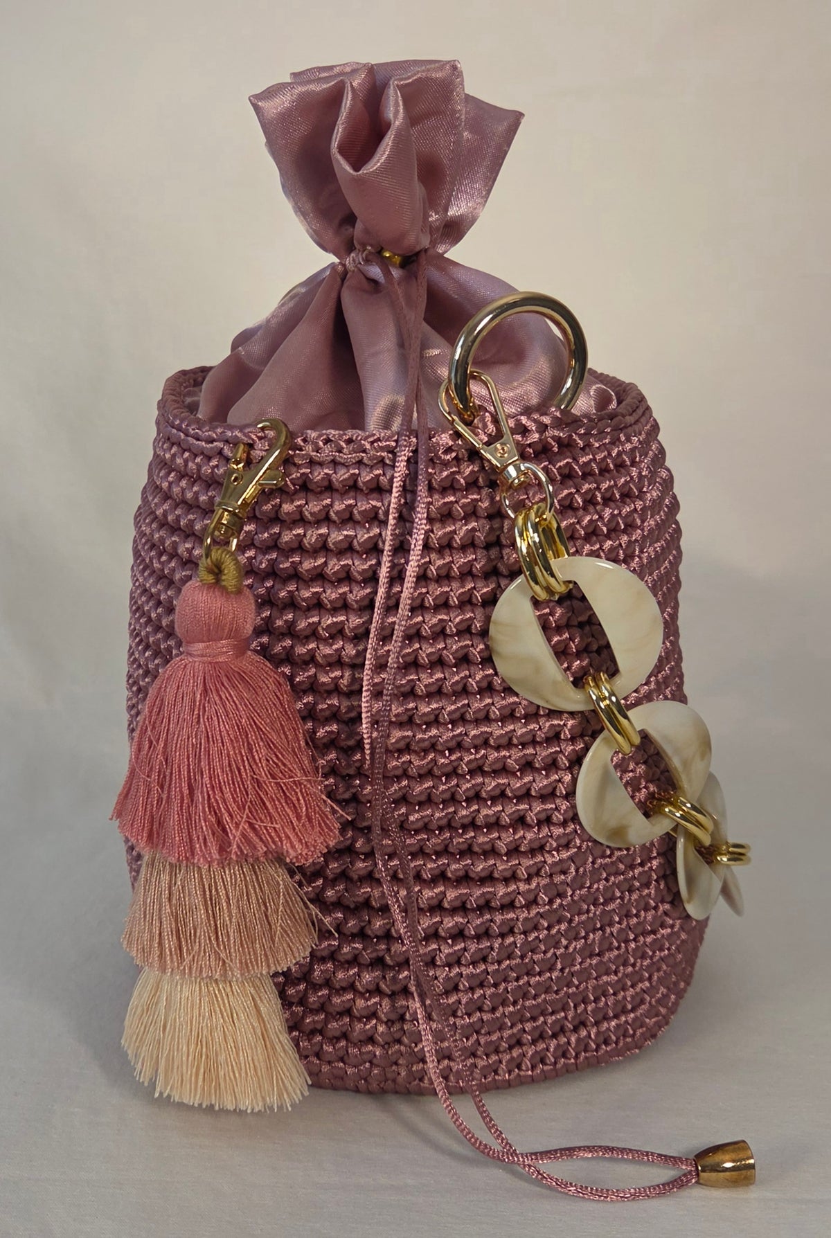 Bag - Small Glossy Macramé Cord