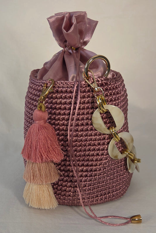 Bag - Small Glossy Macramé Cord